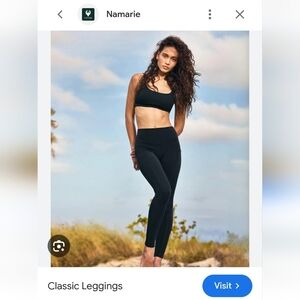 Classic High-Waist Black Leggings by Namarie